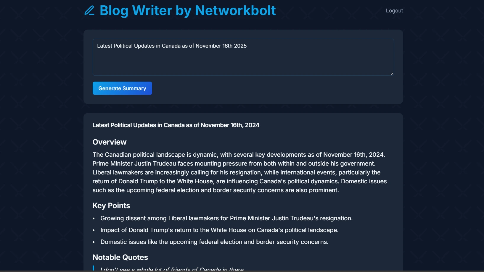 Blog Generator - AI-Powered Content Creation