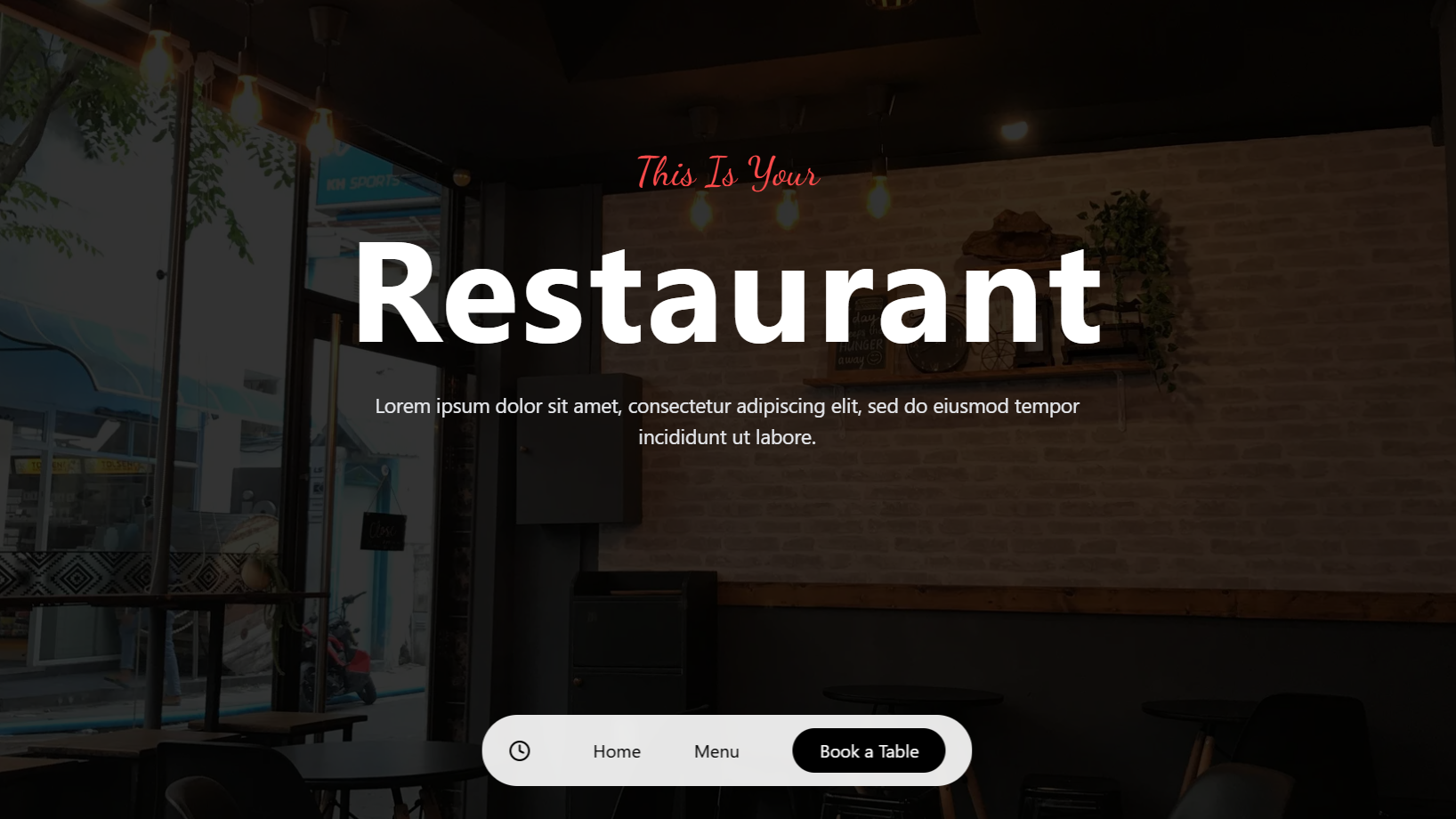 Sample Restaurant - Modern Restaurant Website